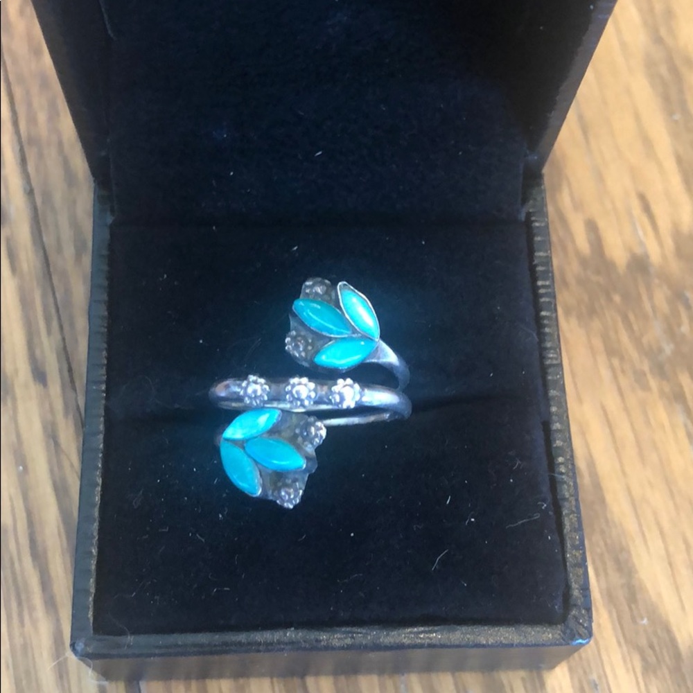 Authentic Turquoise Wrap Ring - image 1